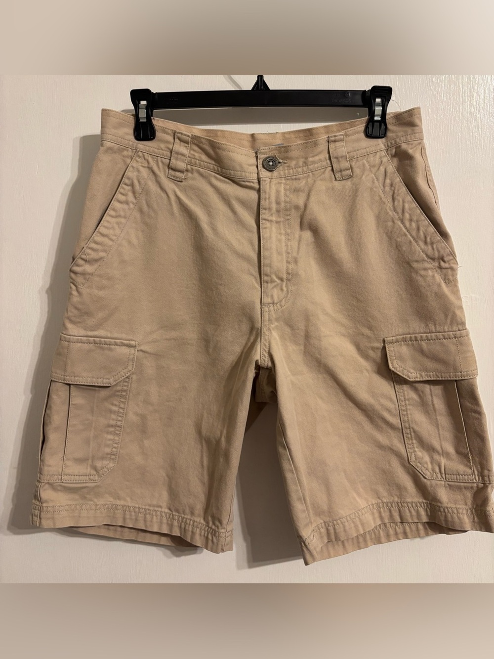 Men's Cargo Shorts — Beige Utility Style